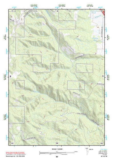 45123NE Page 90 Nehalem River Topo Preview 1