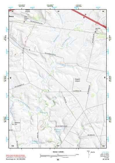 45123NE Page 95 Nehalem River Topo Preview 1
