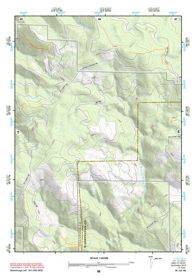 45123NE Page 98 Nehalem River Topo Preview 1