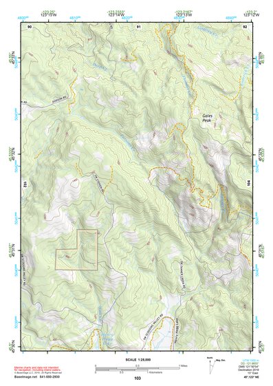 45123NE Page 103 Nehalem River Topo Preview 1