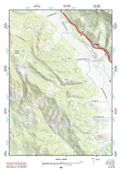 45123NE Page 104 Nehalem River Topo Preview 1