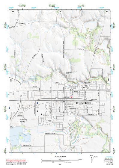 45123NE Page 107 Nehalem River Topo Preview 1
