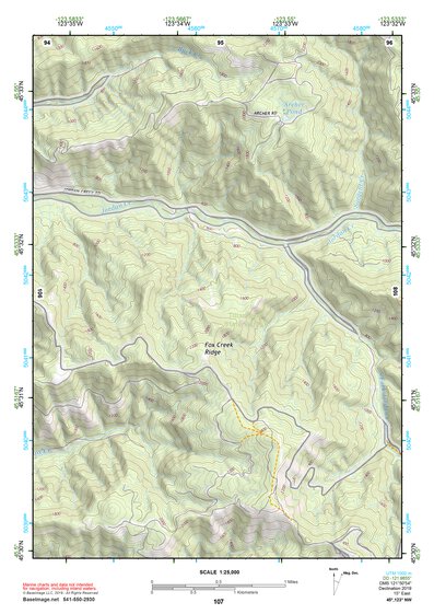 45123NW Page 107 Nehalem River Topo Preview 1