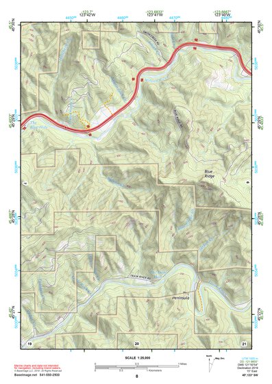 45123SW Page 8 Yamhill River Topo Preview 1