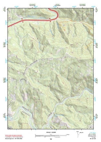 45123SW Page 10 Yamhill River Topo Preview 1