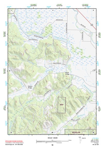 45123SW Page 16 Yamhill River Topo Preview 1