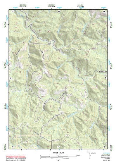 45123SW Page 35 Yamhill River Topo Preview 1