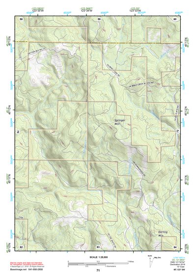 45123SW Page 71 Yamhill River Topo Preview 1