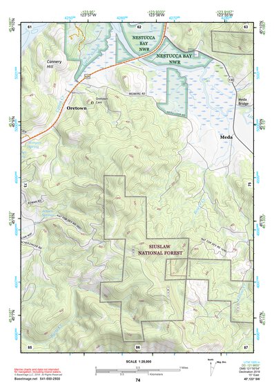 45123SW Page 74 Yamhill River Topo Preview 1
