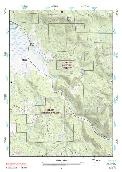 45123SW Page 75 Yamhill River Topo Preview 1