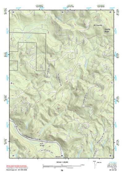 45123SW Page 76 Yamhill River Topo Preview 1
