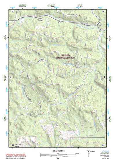 45123SW Page 89 Yamhill River Topo Preview 1