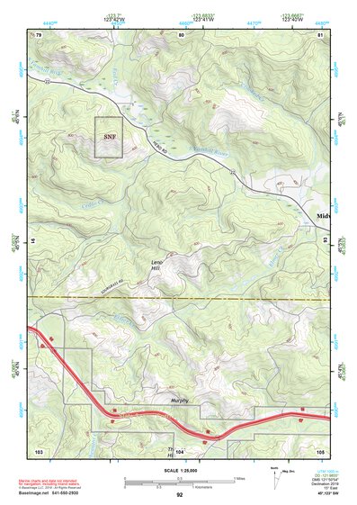 45123SW Page 92 Yamhill River Topo Preview 1