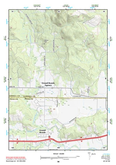 45123SW Page 94 Yamhill River Topo Preview 1