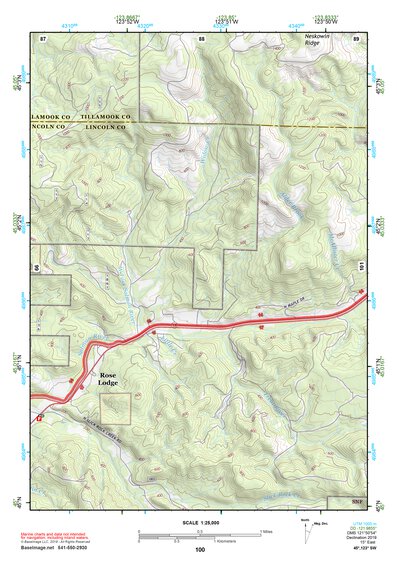 45123SW Page 100 Yamhill River Topo Preview 1