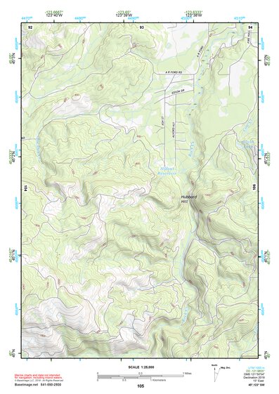 45123SW Page 105 Yamhill River Topo Preview 1