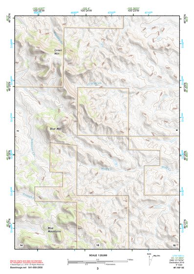 46105SE Page 3 Miles City Topo Preview 1