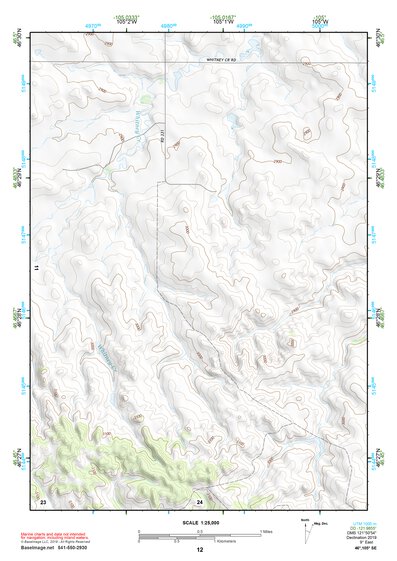 46105SE Page 12 Miles City Topo Preview 1