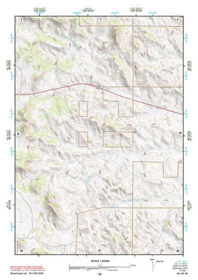 46105SE Page 15 Miles City Topo Preview 1