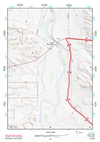 46105SE Page 17 Miles City Topo Preview 1