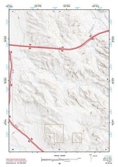 46105SE Page 18 Miles City Topo Preview 1