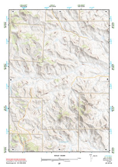 46105SE Page 27 Miles City Topo Preview 1