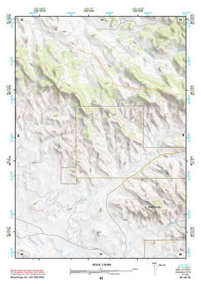 46105SE Page 45 Miles City Topo Preview 1