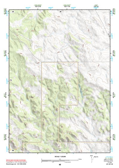 46105SE Page 48 Miles City Topo Preview 1