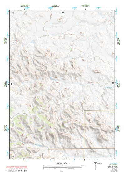 46105SE Page 51 Miles City Topo Preview 1
