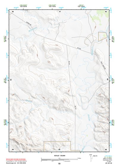 46105SE Page 53 Miles City Topo Preview 1