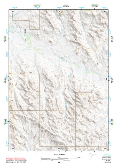 46105SE Page 58 Miles City Topo Preview 1