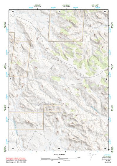 46105SE Page 62 Miles City Topo Preview 1