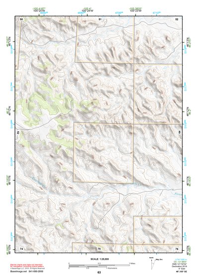 46105SE Page 63 Miles City Topo Preview 1