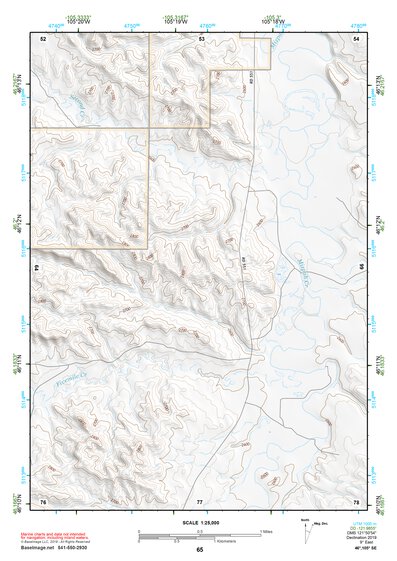 46105SE Page 65 Miles City Topo Preview 1