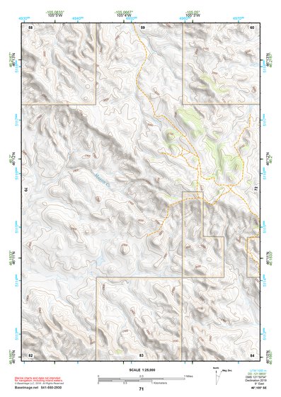 46105SE Page 71 Miles City Topo Preview 1