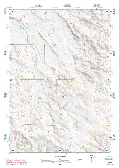 46105SE Page 74 Miles City Topo Preview 1
