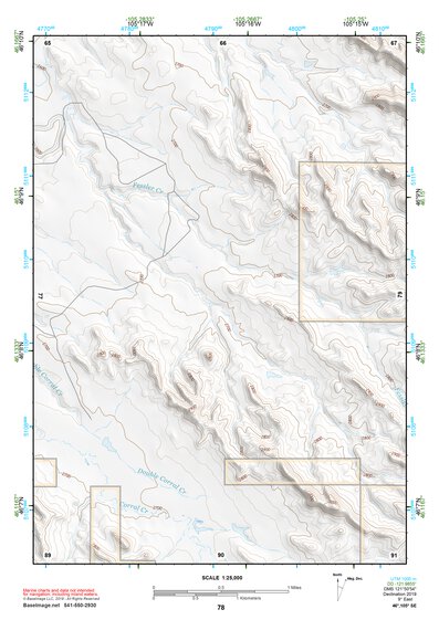 46105SE Page 78 Miles City Topo Preview 1