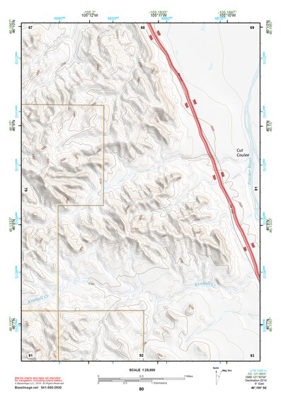 46105SE Page 80 Miles City Topo Preview 1