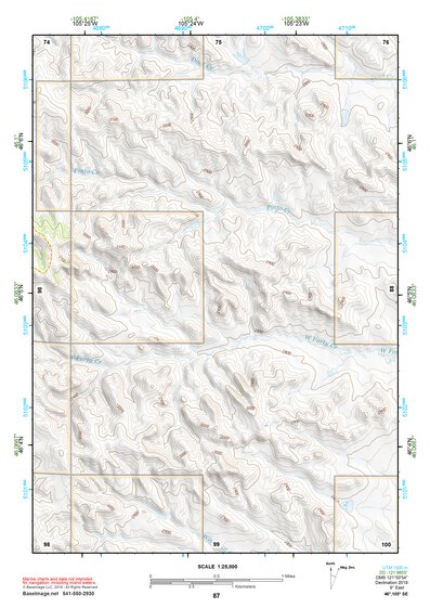 46105SE Page 87 Miles City Topo Preview 1