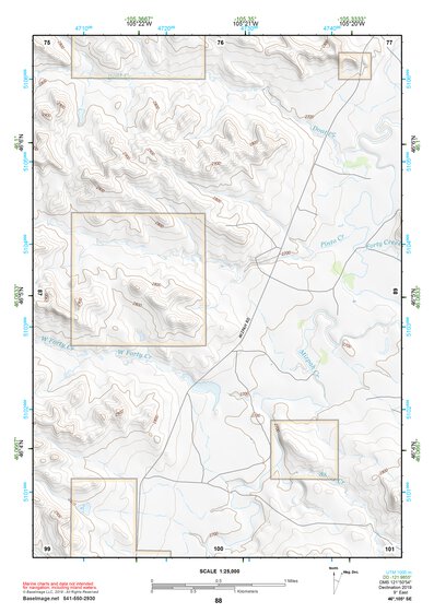 46105SE Page 88 Miles City Topo Preview 1