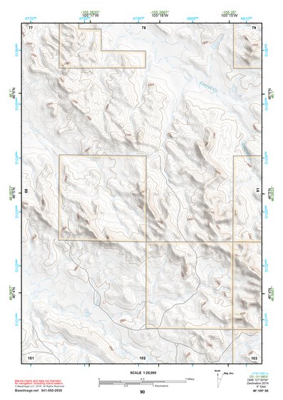 46105SE Page 90 Miles City Topo Preview 1