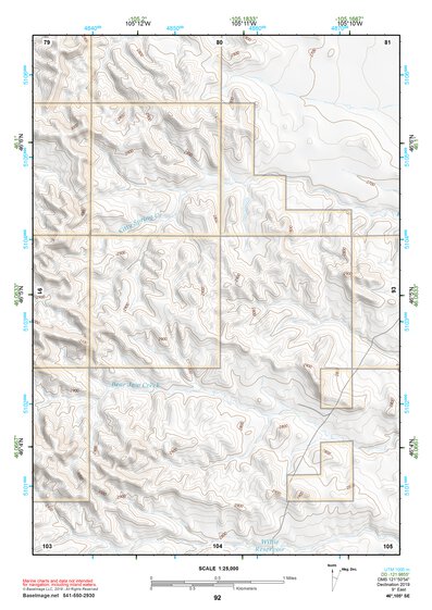 46105SE Page 92 Miles City Topo Preview 1
