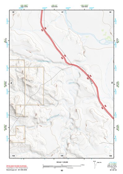 46105SE Page 93 Miles City Topo Preview 1