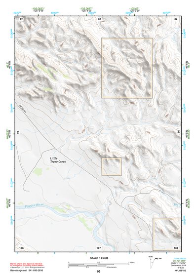 46105SE Page 95 Miles City Topo Preview 1