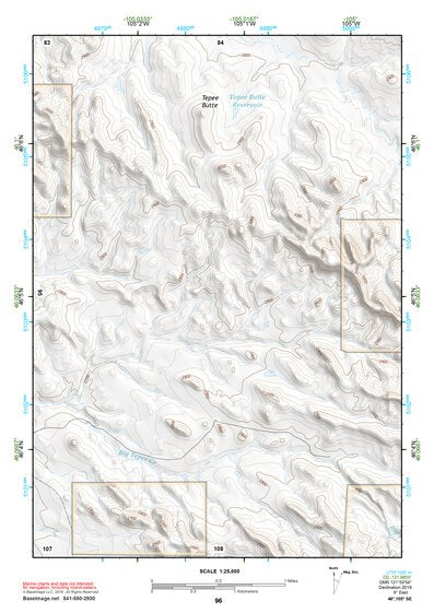 46105SE Page 96 Miles City Topo Preview 1