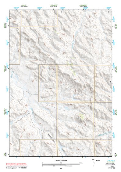 46105SE Page 97 Miles City Topo Preview 1