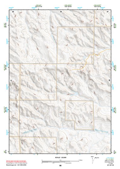 46105SE Page 98 Miles City Topo Preview 1