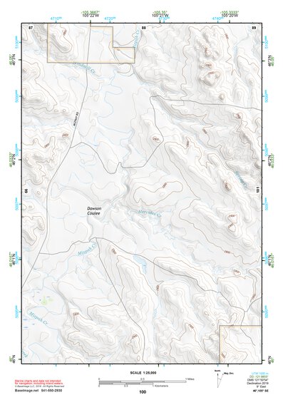 46105SE Page 100 Miles City Topo Preview 1