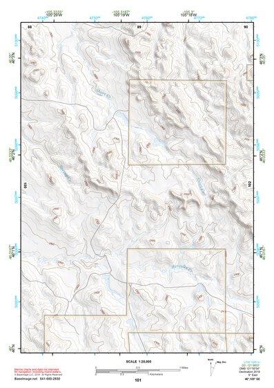 46105SE Page 101 Miles City Topo Preview 1