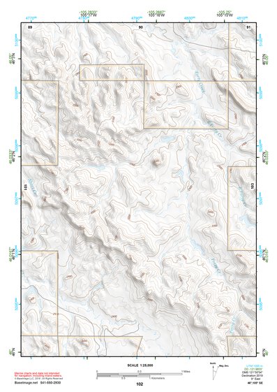 46105SE Page 102 Miles City Topo Preview 1